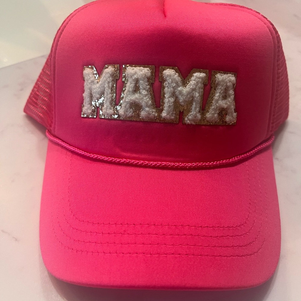 Hot Pink “Mama” Trucker Hat